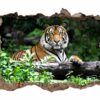 Tiger Wall Sticker - Animal Wall Decal, Self Adhesive Wall Sticker, Vinyl Wall Decor, Animal Print