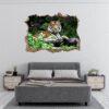 Tiger Wall Sticker - Animal Wall Decal, Self Adhesive Wall Sticker, Vinyl Wall Decor, Animal Print