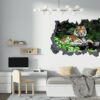 Tiger Wall Sticker - Animal Wall Decal, Self Adhesive Wall Sticker, Vinyl Wall Decor, Animal Print