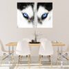 Husky Wall Art - Self Adhesive Wall Sticker, Animal Wall Sticker, Bedroom Wall Sticker, Removable Vinyl, Wall Decoration