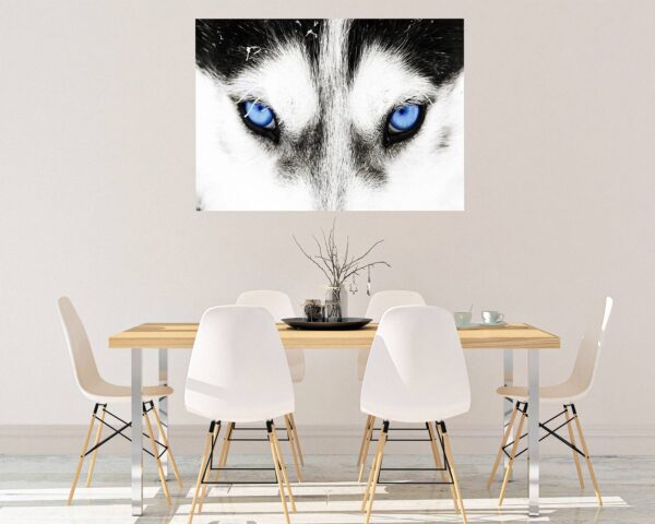 Husky Wall Art - Self Adhesive Wall Sticker, Animal Wall Sticker, Bedroom Wall Sticker, Removable Vinyl, Wall Decoration