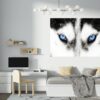 Husky Wall Art - Self Adhesive Wall Sticker, Animal Wall Sticker, Bedroom Wall Sticker, Removable Vinyl, Wall Decoration