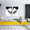 Husky Wall Art - Self Adhesive Wall Sticker, Animal Wall Sticker, Bedroom Wall Sticker, Removable Vinyl, Wall Decoration