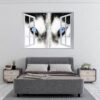 Husky Wall Art - Self Adhesive Wall Sticker, Animal Wall Sticker, Bedroom Wall Sticker, Removable Vinyl, Wall Decoration