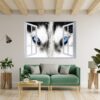 Husky Wall Art - Self Adhesive Wall Sticker, Animal Wall Sticker, Bedroom Wall Sticker, Removable Vinyl, Wall Decoration