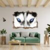 Husky Wall Art - Self Adhesive Wall Sticker, Animal Wall Sticker, Bedroom Wall Sticker, Removable Vinyl, Wall Decoration