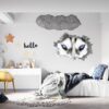 Husky Wall Art - Self Adhesive Wall Sticker, Animal Wall Sticker, Bedroom Wall Sticker, Removable Vinyl, Wall Decoration