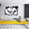 Husky Wall Art - Self Adhesive Wall Sticker, Animal Wall Sticker, Bedroom Wall Sticker, Removable Vinyl, Wall Decoration