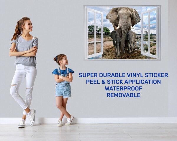 Dolphins Wall Decor - Self Adhesive Wall Sticker, Animal Wall Sticker, Bedroom Wall Sticker, Removable Vinyl, Wall Decoration