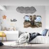 Dolphins Wall Decor - Self Adhesive Wall Sticker, Animal Wall Sticker, Bedroom Wall Sticker, Removable Vinyl, Wall Decoration