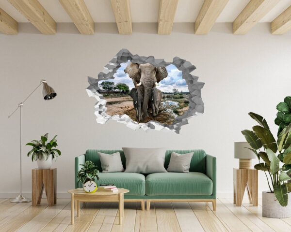 Dolphins Wall Decor - Self Adhesive Wall Sticker, Animal Wall Sticker, Bedroom Wall Sticker, Removable Vinyl, Wall Decoration