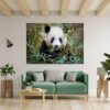 Panda Wall Decal - Self Adhesive Wall Sticker, Animal Wall Sticker, Bedroom Wall Sticker, Removable Vinyl, Wall Decoration