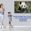 Panda Wall Decal - Self Adhesive Wall Sticker, Animal Wall Sticker, Bedroom Wall Sticker, Removable Vinyl, Wall Decoration