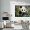 Panda Wall Decal - Self Adhesive Wall Sticker, Animal Wall Sticker, Bedroom Wall Sticker, Removable Vinyl, Wall Decoration