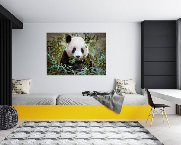 Panda Wall Decal - Self Adhesive Wall Sticker, Animal Wall Sticker, Bedroom Wall Sticker, Removable Vinyl, Wall Decoration