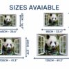 Panda Wall Decal - Self Adhesive Wall Sticker, Animal Wall Sticker, Bedroom Wall Sticker, Removable Vinyl, Wall Decoration