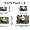 Panda Wall Decal - Self Adhesive Wall Sticker, Animal Wall Sticker, Bedroom Wall Sticker, Removable Vinyl, Wall Decoration