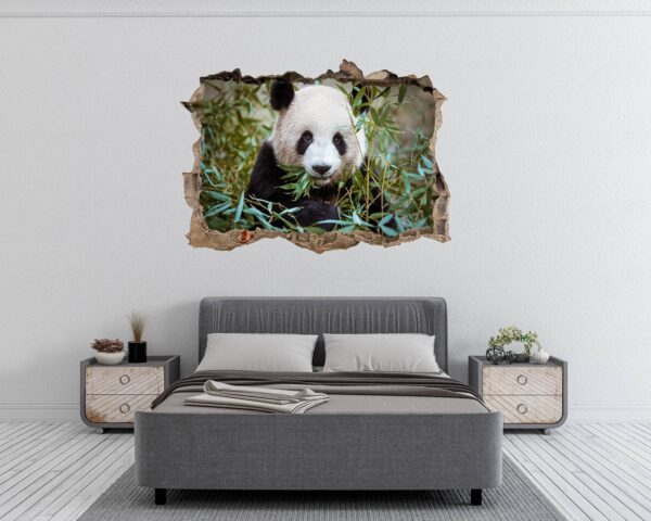 Panda Wall Decal - Self Adhesive Wall Sticker, Animal Wall Sticker, Bedroom Wall Sticker, Removable Vinyl, Wall Decoration