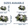 Panda Wall Decal - Self Adhesive Wall Sticker, Animal Wall Sticker, Bedroom Wall Sticker, Removable Vinyl, Wall Decoration