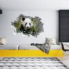 Panda Wall Decal - Self Adhesive Wall Sticker, Animal Wall Sticker, Bedroom Wall Sticker, Removable Vinyl, Wall Decoration