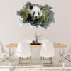 Panda Wall Decal - Self Adhesive Wall Sticker, Animal Wall Sticker, Bedroom Wall Sticker, Removable Vinyl, Wall Decoration