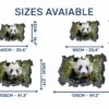 Panda Wall Decal - Self Adhesive Wall Sticker, Animal Wall Sticker, Bedroom Wall Sticker, Removable Vinyl, Wall Decoration