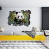 Panda Wall Decal - Self Adhesive Wall Sticker, Animal Wall Sticker, Bedroom Wall Sticker, Removable Vinyl, Wall Decoration