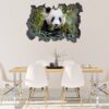 Panda Wall Decal - Self Adhesive Wall Sticker, Animal Wall Sticker, Bedroom Wall Sticker, Removable Vinyl, Wall Decoration