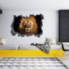 Lion Wall Decal - Self Adhesive Wall Sticker, Animal Wall Sticker, Bedroom Wall Sticker, Removable Vinyl, Wall Decoration