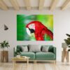 Parrot Wall Sticker - Self Adhesive Wall Sticker, Animal Wall Decal, Bedroom Wall Sticker, Removable Vinyl, Wall Decoration