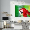 Parrot Wall Sticker - Self Adhesive Wall Sticker, Animal Wall Decal, Bedroom Wall Sticker, Removable Vinyl, Wall Decoration