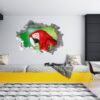 Parrot Wall Sticker - Self Adhesive Wall Sticker, Animal Wall Decal, Bedroom Wall Sticker, Removable Vinyl, Wall Decoration