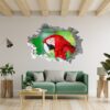 Parrot Wall Sticker - Self Adhesive Wall Sticker, Animal Wall Decal, Bedroom Wall Sticker, Removable Vinyl, Wall Decoration