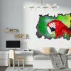 Parrot Wall Sticker - Self Adhesive Wall Sticker, Animal Wall Decal, Bedroom Wall Sticker, Removable Vinyl, Wall Decoration