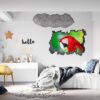 Parrot Wall Sticker - Self Adhesive Wall Sticker, Animal Wall Decal, Bedroom Wall Sticker, Removable Vinyl, Wall Decoration