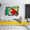 Parrot Wall Sticker - Self Adhesive Wall Sticker, Animal Wall Decal, Bedroom Wall Sticker, Removable Vinyl, Wall Decoration