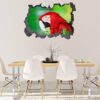 Parrot Wall Sticker - Self Adhesive Wall Sticker, Animal Wall Decal, Bedroom Wall Sticker, Removable Vinyl, Wall Decoration