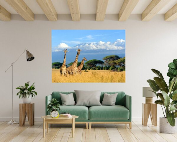 Giraffe Wall Sticker - Self Adhesive Wall Sticker, Animal Wall Decal, Bedroom Wall Sticker, Removable Vinyl, Wall Decoration