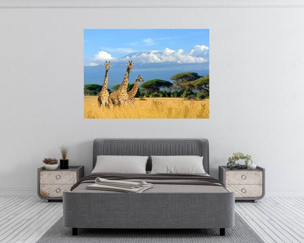 Giraffe Wall Sticker - Self Adhesive Wall Sticker, Animal Wall Decal, Bedroom Wall Sticker, Removable Vinyl, Wall Decoration