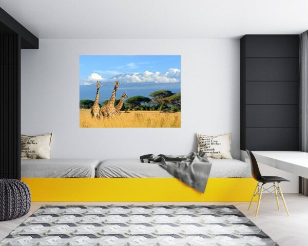 Giraffe Wall Sticker - Self Adhesive Wall Sticker, Animal Wall Decal, Bedroom Wall Sticker, Removable Vinyl, Wall Decoration