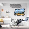 Giraffe Wall Sticker - Self Adhesive Wall Sticker, Animal Wall Decal, Bedroom Wall Sticker, Removable Vinyl, Wall Decoration