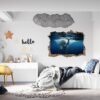 Elephant Wall Sticker - Self Adhesive Wall Sticker, Animal Wall Decal, Bedroom Wall Sticker, Removable Vinyl, Wall Decoration