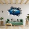 Elephant Wall Sticker - Self Adhesive Wall Sticker, Animal Wall Decal, Bedroom Wall Sticker, Removable Vinyl, Wall Decoration