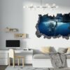 Elephant Wall Sticker - Self Adhesive Wall Sticker, Animal Wall Decal, Bedroom Wall Sticker, Removable Vinyl, Wall Decoration