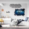 Elephant Wall Sticker - Self Adhesive Wall Sticker, Animal Wall Decal, Bedroom Wall Sticker, Removable Vinyl, Wall Decoration