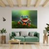 Frog Wall Decal - Self Adhesive Wall Sticker, Animal Wall Decal, Bedroom Wall Sticker, Removable Vinyl, Wall Decoration