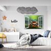 Frog Wall Decal - Self Adhesive Wall Sticker, Animal Wall Decal, Bedroom Wall Sticker, Removable Vinyl, Wall Decoration