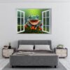 Frog Wall Decal - Self Adhesive Wall Sticker, Animal Wall Decal, Bedroom Wall Sticker, Removable Vinyl, Wall Decoration