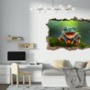 Frog Wall Decal - Self Adhesive Wall Sticker, Animal Wall Decal, Bedroom Wall Sticker, Removable Vinyl, Wall Decoration