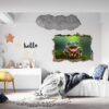 Frog Wall Decal - Self Adhesive Wall Sticker, Animal Wall Decal, Bedroom Wall Sticker, Removable Vinyl, Wall Decoration